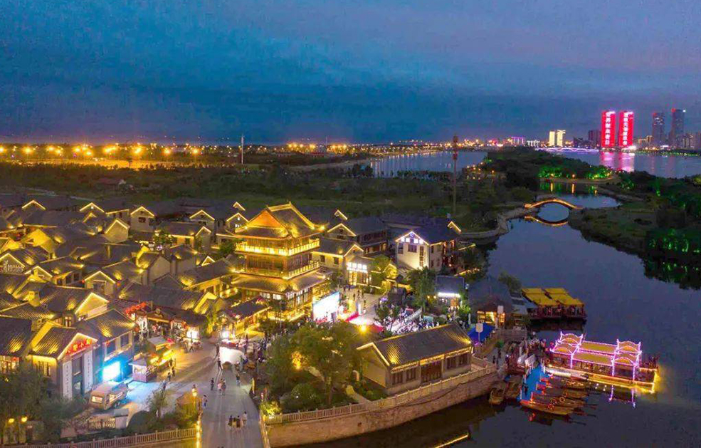 Night scene lighting project of island B in Dongyi town
